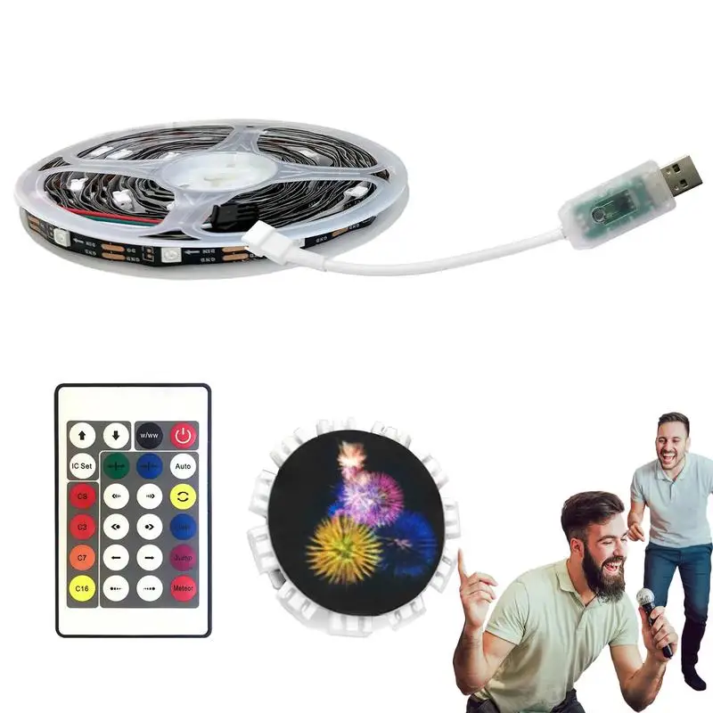 

LED Ambient Lights LED Strip Lights App Control Color Changing Launch Effect Remote Music Sync LED Lights For Bedroom Room Party