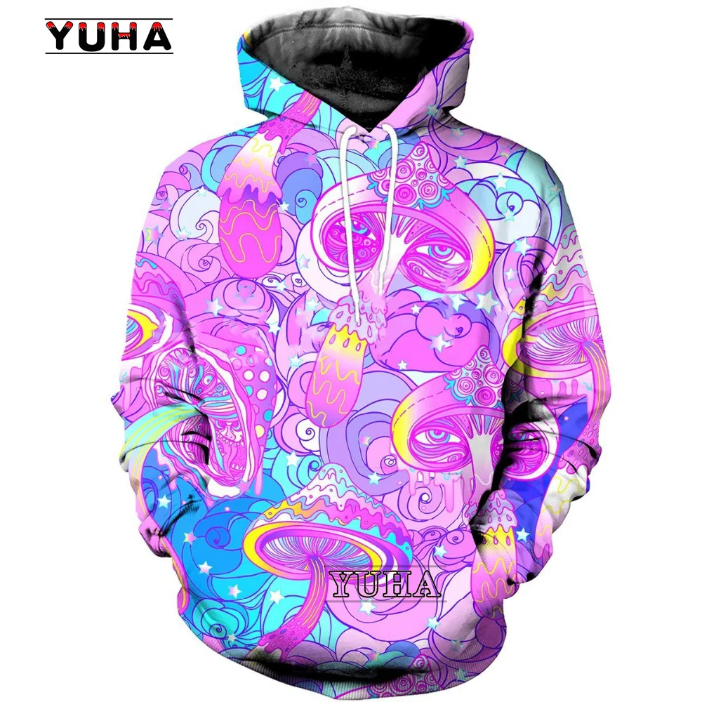 thumbnail image 1 of Nueva sudadera con capucha de camuflaje con estampado de hongos 3D de primavera y otoño, divertida sudadera esencial para hombres y mujeres, suéter Harajuku para hombres, 1 of 5