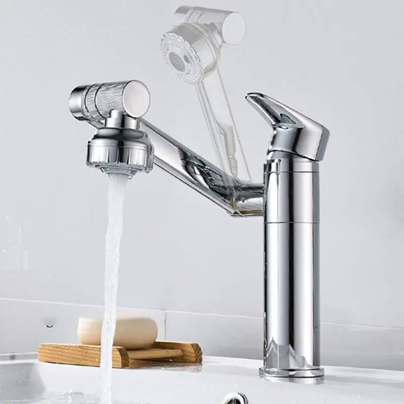 2022 Popular Washbasin Kitchen 360 Degree Rotating Hot Faucet Cold And Water Multifunctional Sink Adjustable Bathroom Fauce R8a1 modern kitchen faucets