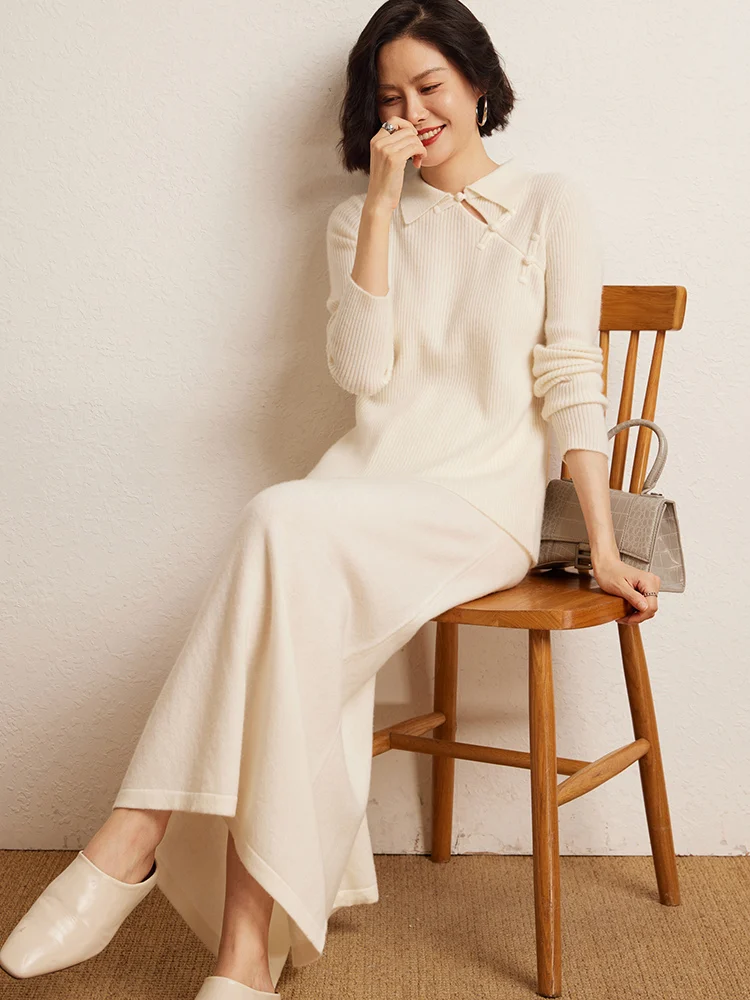 Korean Long Skirt Cashmere Detail 16