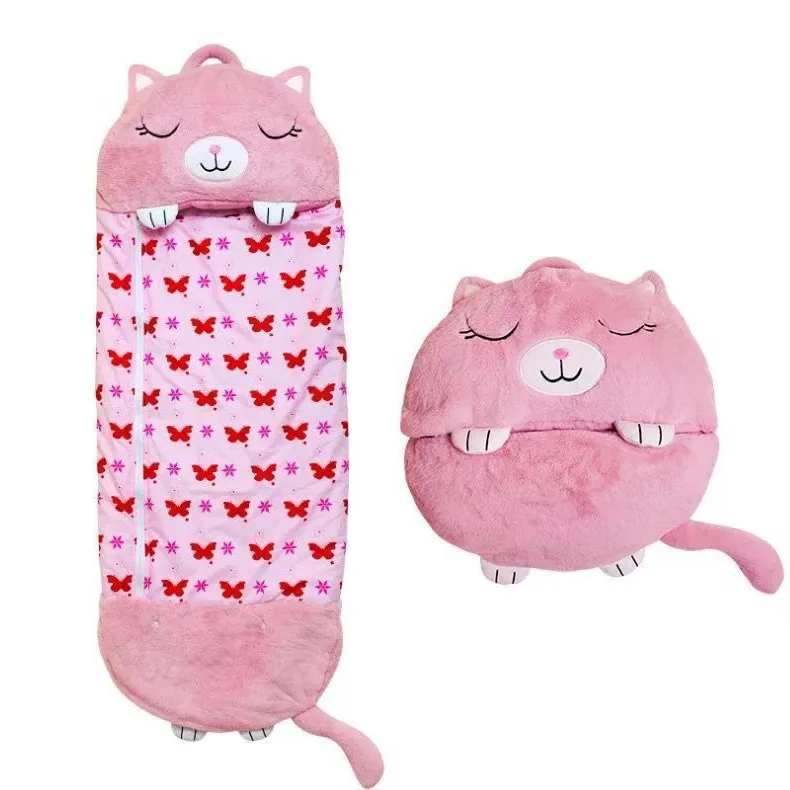 Colorful cartoon animal children's anti-kick home children's fun pillow pure cotton sleeping bag 6