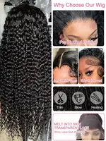 Perruques frontales Deep Wave 40 pouces 7x5 HD sans colle, 100% cheveux humains, perruques 13x4 Water Curly Wave sans colle, prêtes à porter, pré-coupées, en dentelle, pour femmes, pré-épilées, brésiliennes, livraison rapide 3-5 jours, densité 250 5