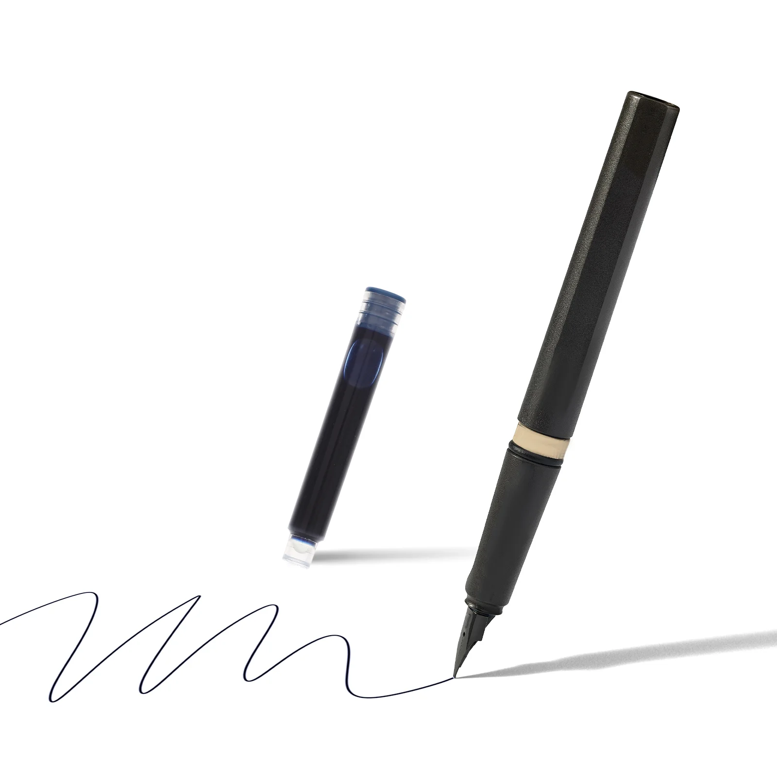 

100 Pcs Automatic Replaceable Fountain Pen Ink Student An Fittings Plastic Calligraphy Refills