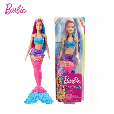 Boneca barbie original sereia princesa cem transformação presente caixa  brinquedos acessórios conjunto casa de jogo para crianças menina brinquedos
