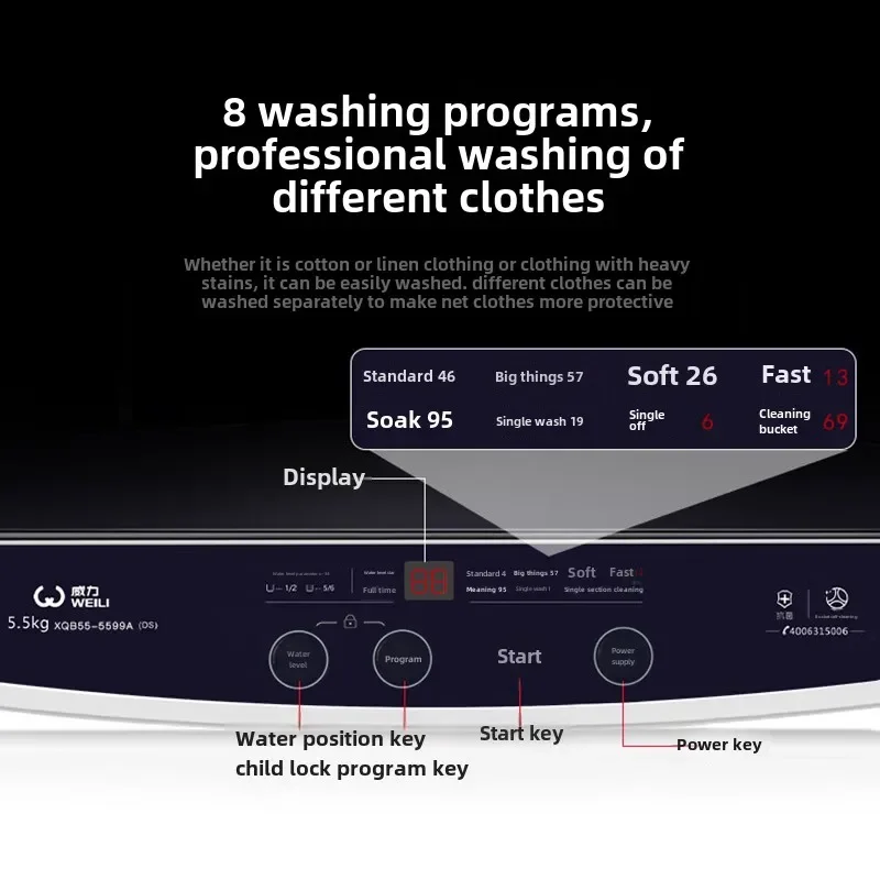 SGF automatic pulsator small household mini washing machine 4