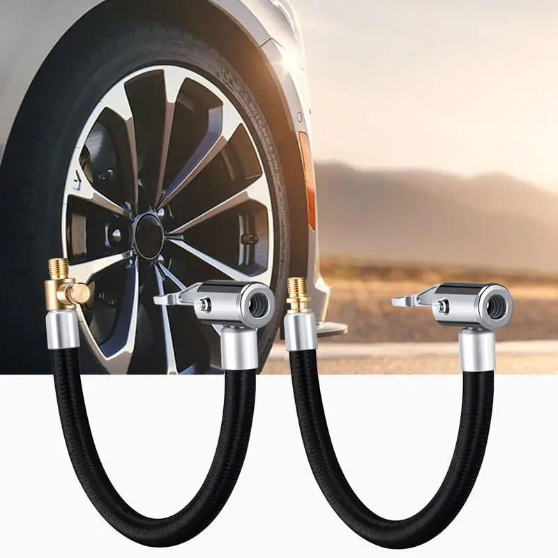 

Air Compressors Inflators Auto Tire Fast Inflator Self-locking Black Tube Hose Adapters Car Air Rubber Hose Lock On Clip