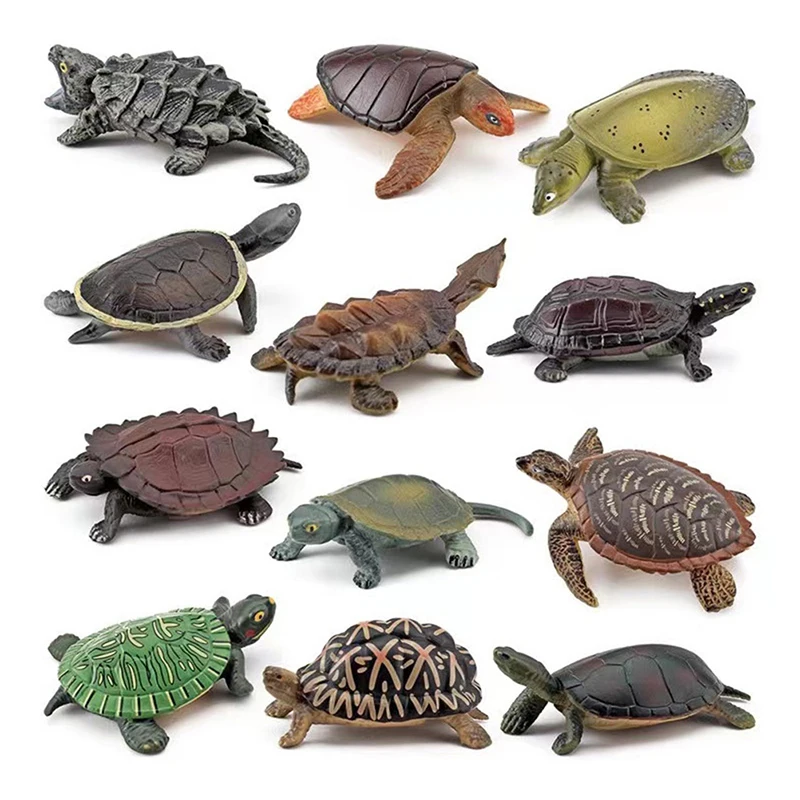 Realistic Turtle Action Figure - Kids Animal Figurines Miniature Toys Gift Ornament