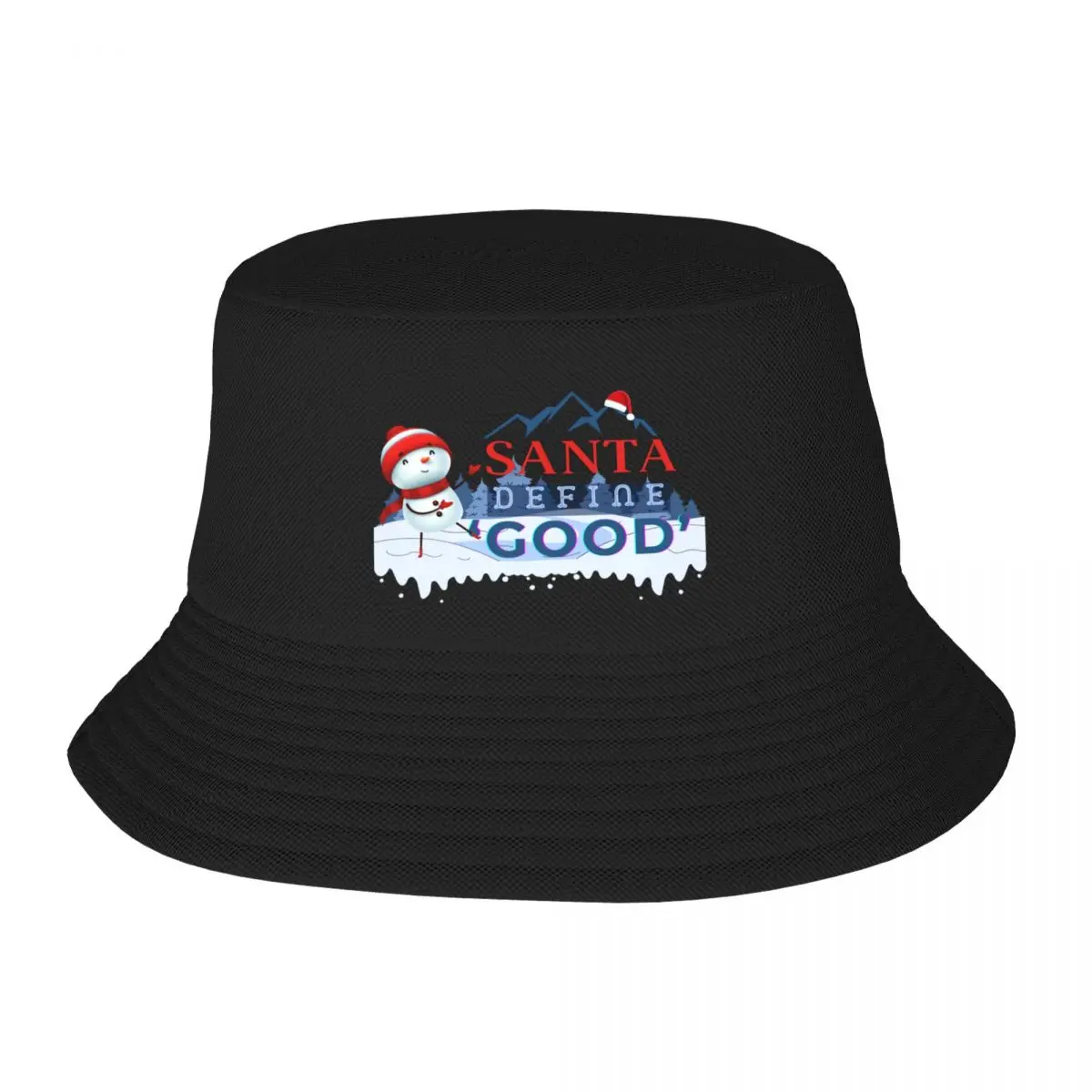 

SANTA: DEFINE ''GOOD'' Bucket Hat tea hats New In Hat Hat For Men Women's