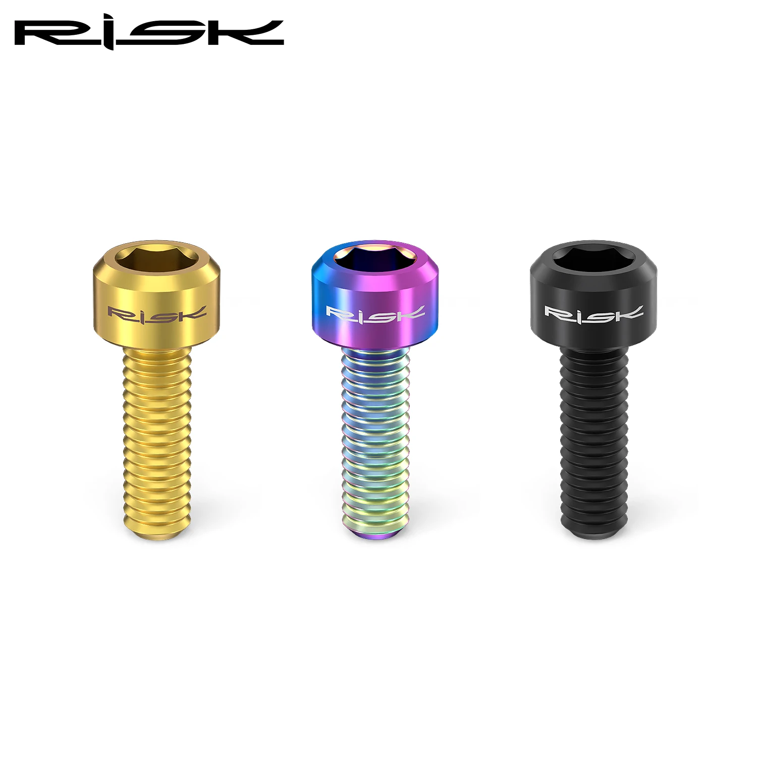 Bicycle Disc Brake Fixed Bolts M6x16/18/20mm with Washer Titanium Mountain Bike Brake Caliper Clamp 4PCS RISK