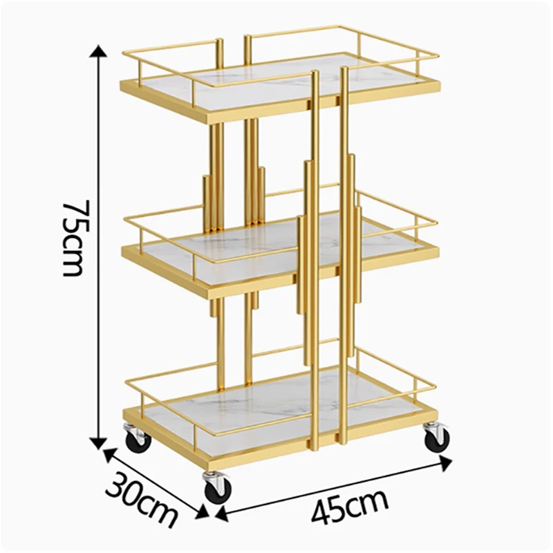 Professional Salon Trolleys Salon Furniture Manicure Mobile Tools Trolley Modern Commercial Multi-layer Storage Beauty Cart