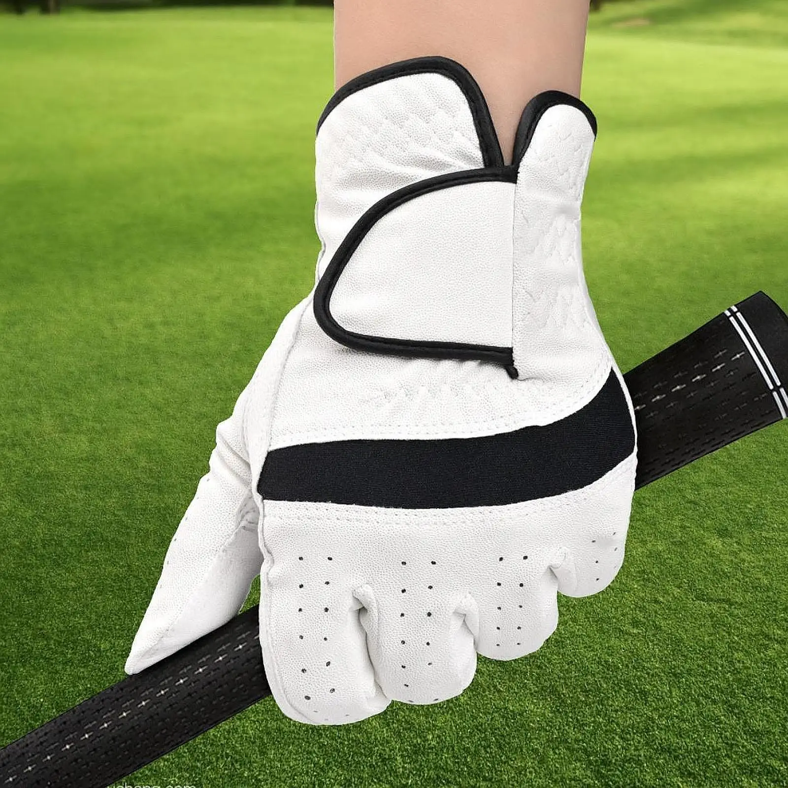 Golf Glove for Left Handed Mitten Nonslip Sports Portable Golfer Gift Accessory Wear Resistant Simple Golf Training Practice