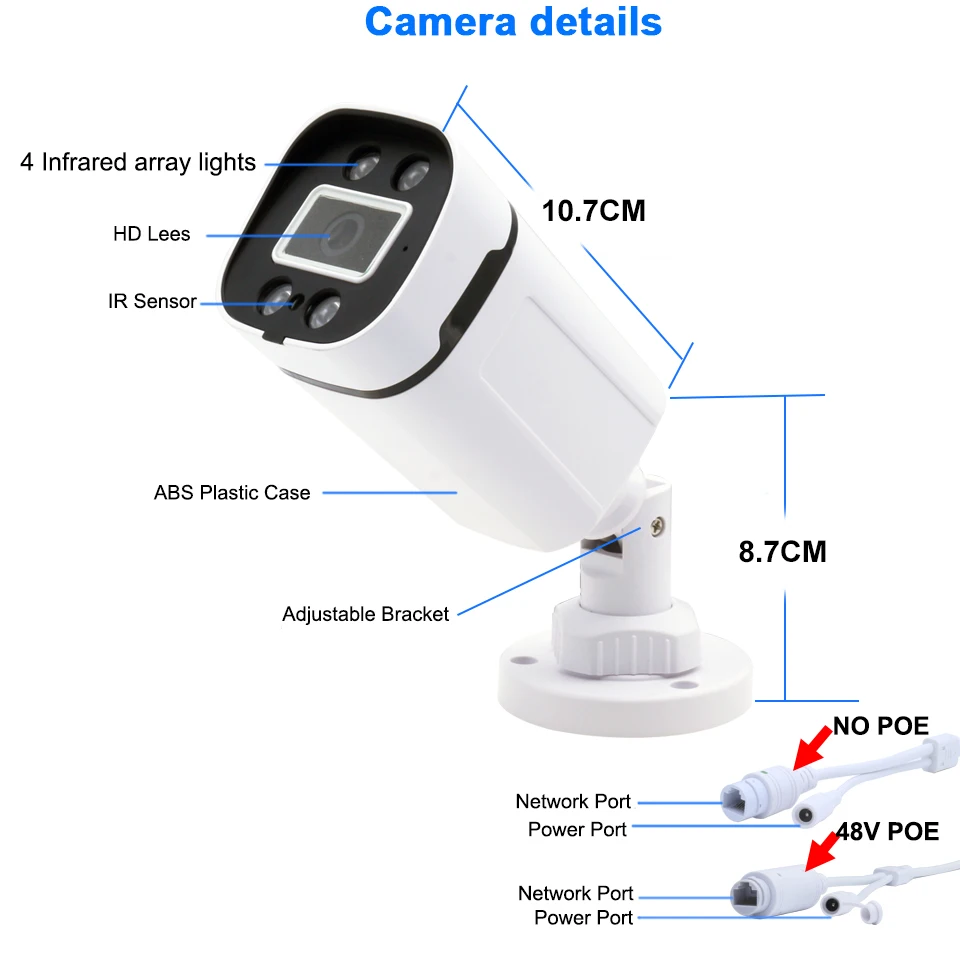 NVR   ī޶, 4K Poe ī޶,  , IP Onvif , 48V POE Ǵ DC 12V, 4MP, 8MP