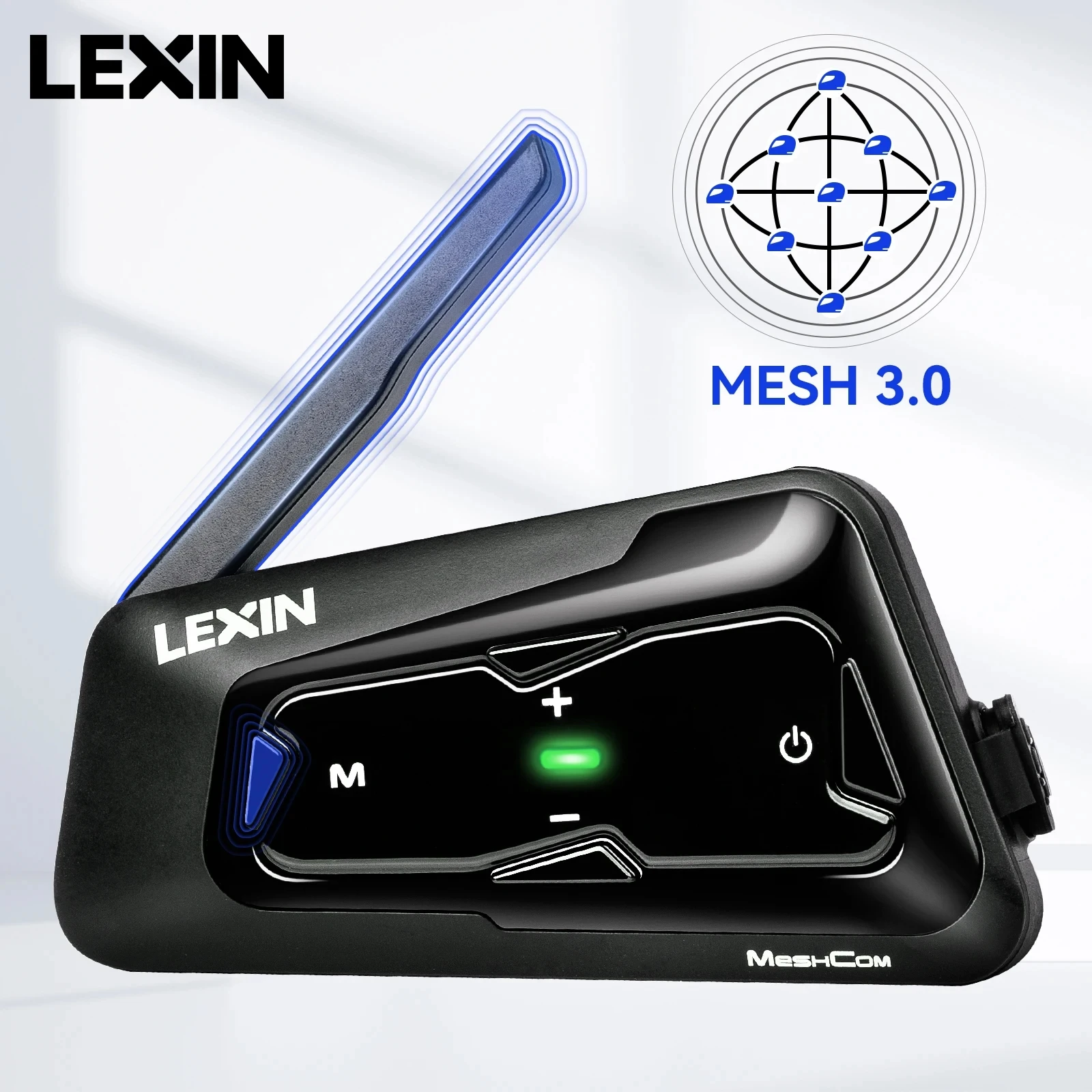 LEXIN-MeshCom-Motorcycle-MESH-Bluetooth-Headset-Intercom-With-Mesh ...