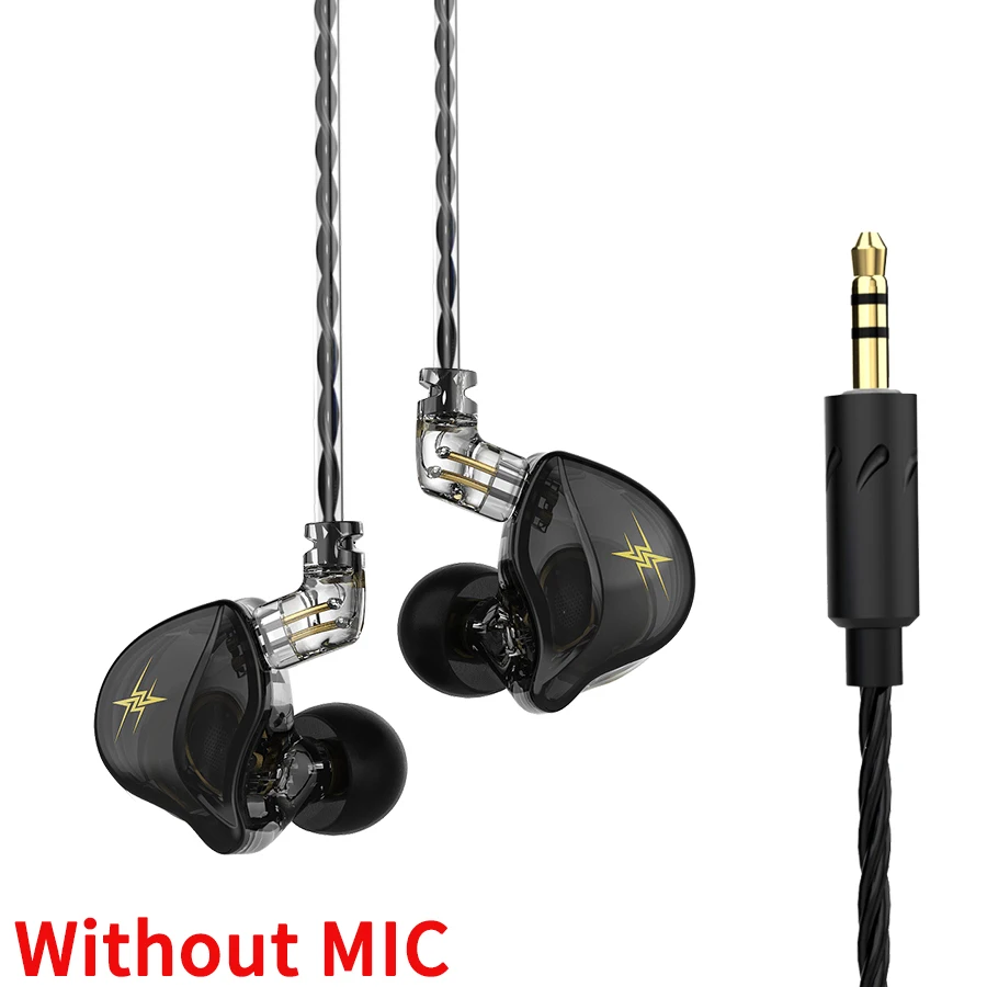 QKZ ZXT In Ear Wired Earphones Dynamic DJ Monitor IEM Earbuds HIFI