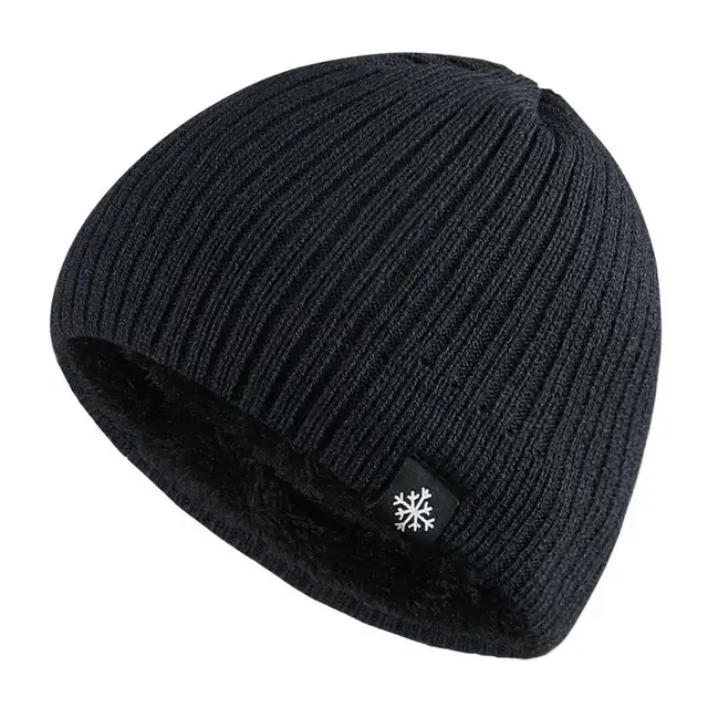 Unisex Snow Label Winter Beanie Hat