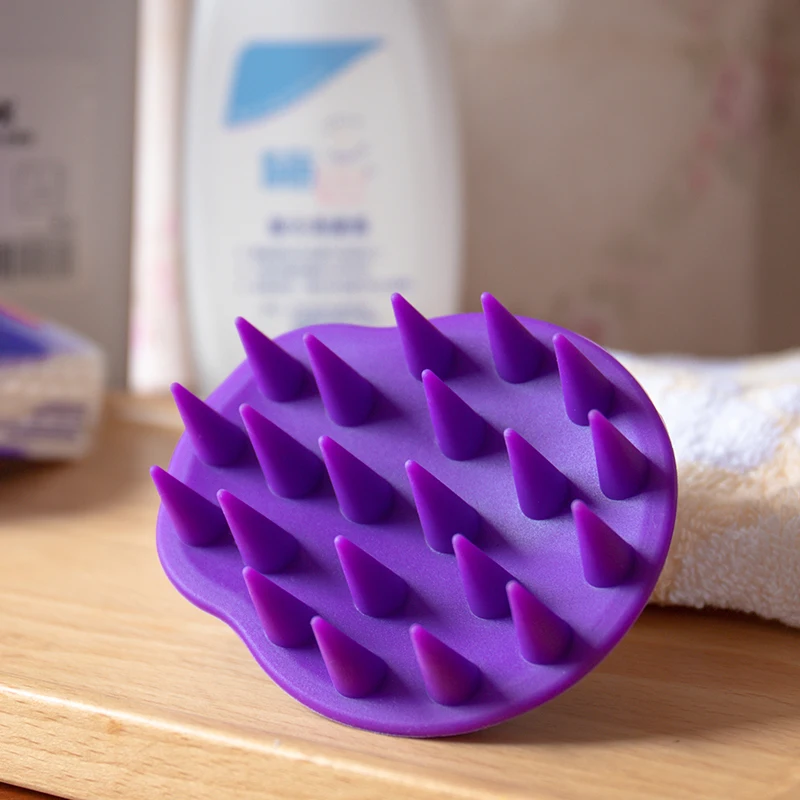 

Full Silicone Scalp Brush Shower Hair Massager Comb Exfoliator Shampoo Brush Scalp Massager