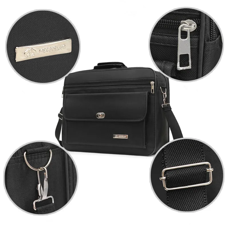 Large Capacity Briefcase Travel Essentials Laptop Storage Diagonal Bag Business Trips Oxford Cloth Document Organize Accessories laptop bag leather briefcase file information bag