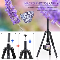 Travel Tripod Travel Tripod for Camera DSLR Aluminum Camera Tripod Stand 33lb Load Capacity 360° Panorama Ball Head Camera Tripo - Image 5