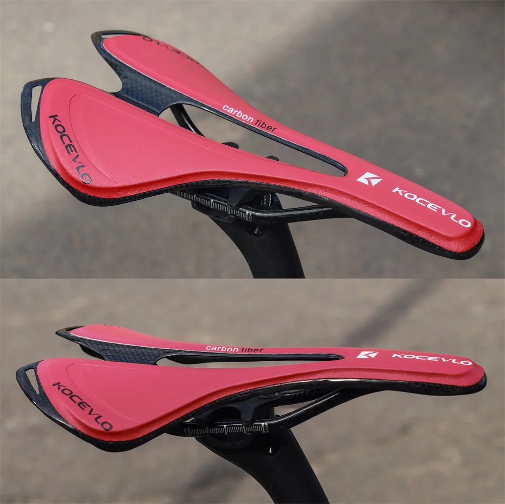 Kocevlo carbon sattel t800 carbon faser + leder faser ultraleicht fahrrad mtb bike sattel sitz – Detail 19