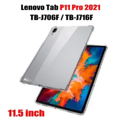 Clear Soft TPU Airbag Case for Tablets - Enhanced Protection and Design (Lenovo Tab P11 Pro)