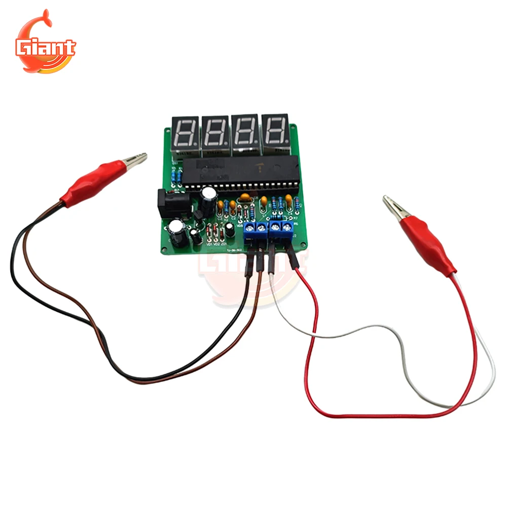 DC5V Digital Low Resistance Tester Voltmeter DIY Resistance Meter Voltage Tester Module Electronic Production Exercise Kit voltage tester resistance tester