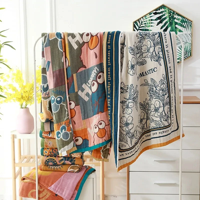 Multi-Functional Adult Soft and Absorbent Cotton Gauze Bath Towel Blanket Spa Sauna Beach For Home Towels the Body Large Textile