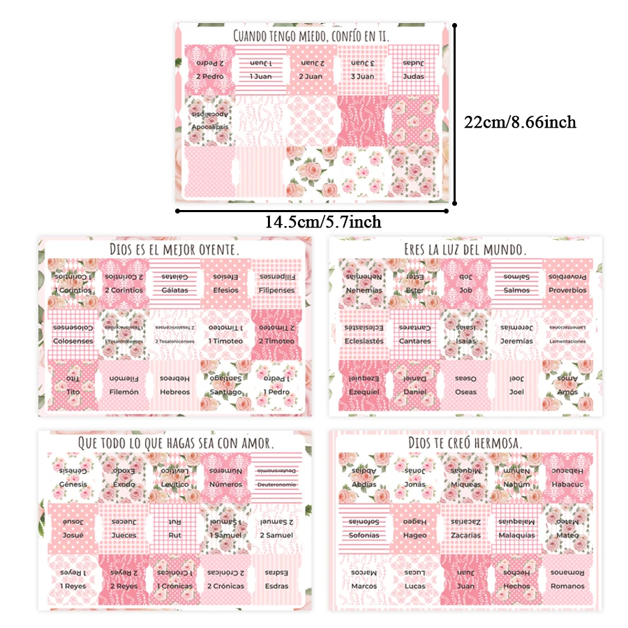 Spanish Bible Tabs: 75 Easy-to-Apply Large Print Index & Blank Labels