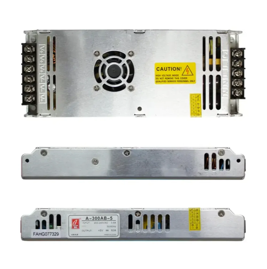 CZCL A-300AB-5 300W 200V-240VAC input Multi-5V output switching mode power supply for LED display