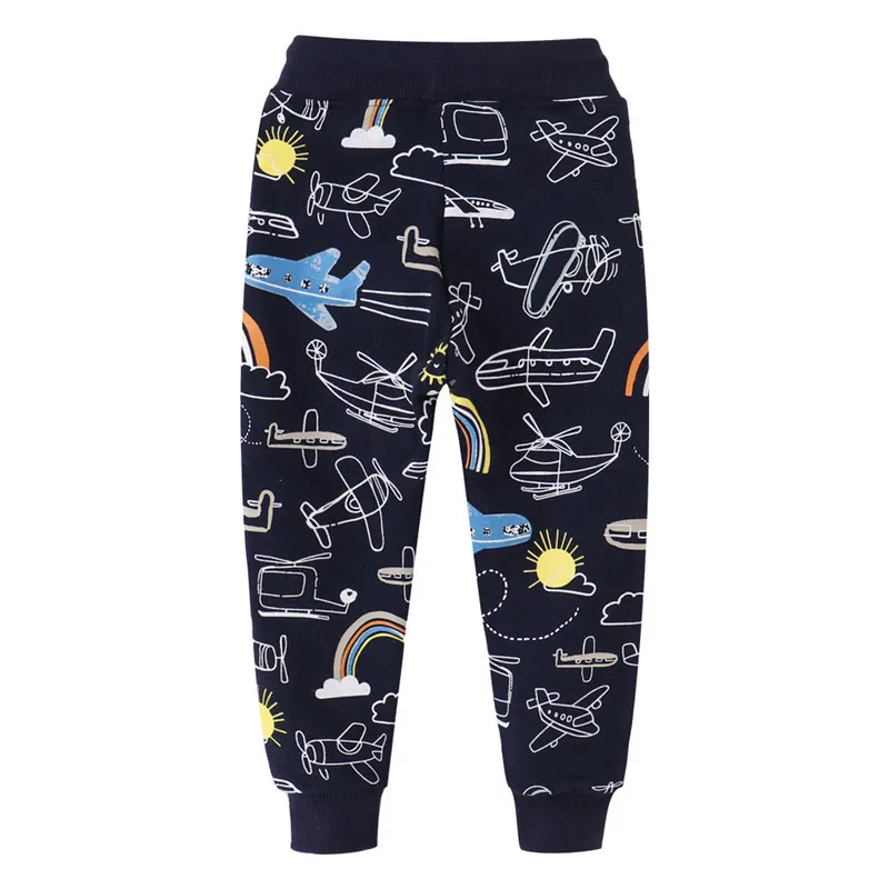 Jumping Meters New Arrival Excavators Boys Trousers Pants For Autumn Winter Cartoon Characters Print Fashion Baby Sweatpants