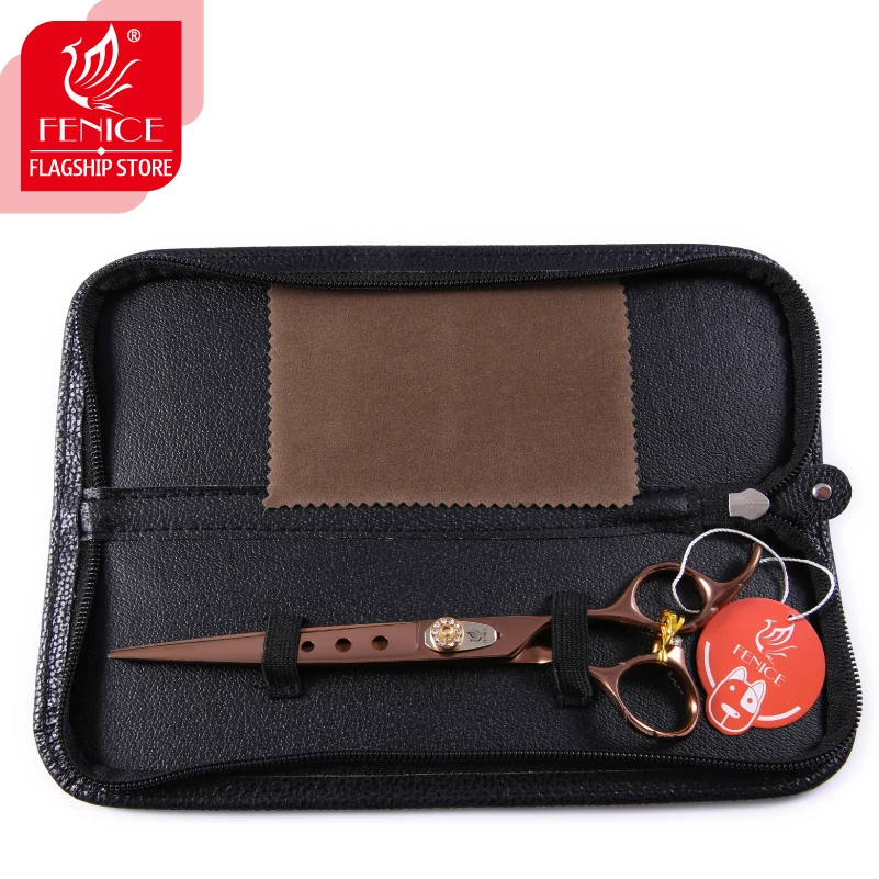 Fenice 7.0 7.5 8.0 inch professional JP440C pet dog cat grooming cutting scissors straight shears dog grooming scissors