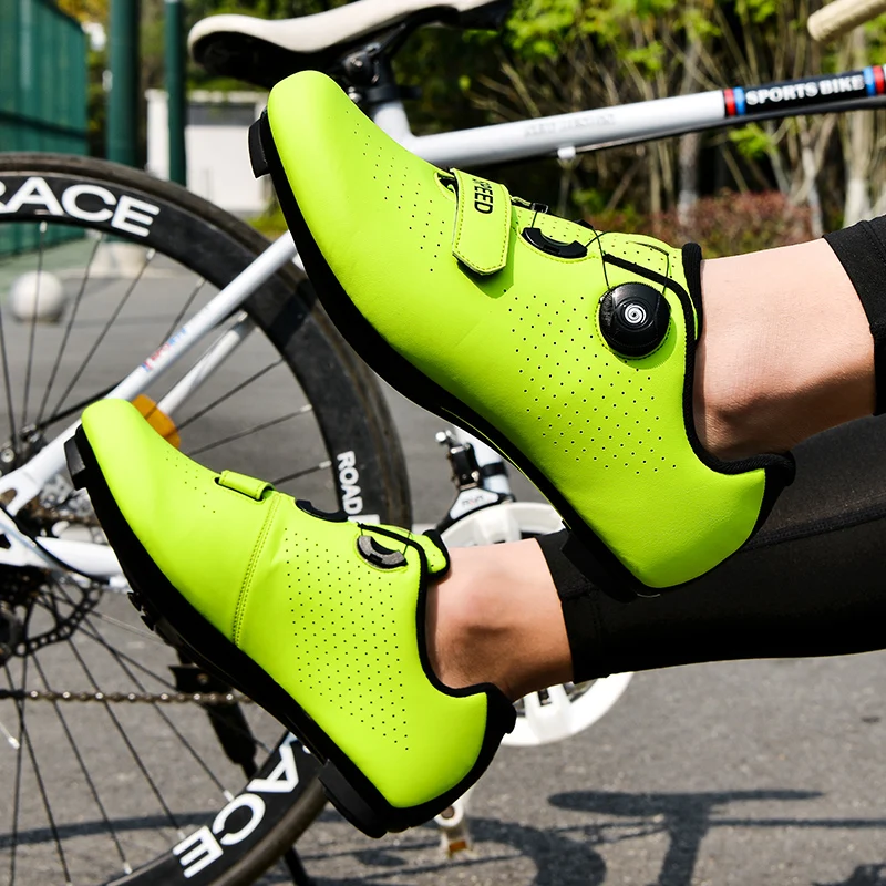 2023 Cycling Sneaker Mtb with Cleats Men Carbon Sports Speed Bike Shoes Women Mountain Racing Flat SPD Road Cycling Footwear