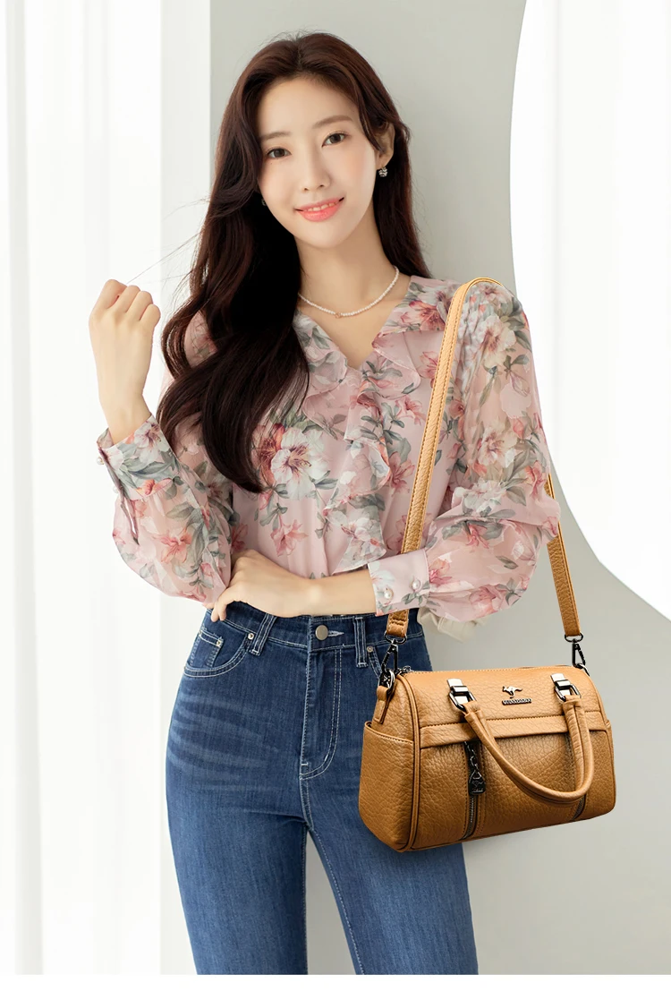 Borsa in vera pelle donna borsa a spalla tote e tracolla chic_voghion.com