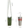 Portable Water Bottle Holder Carry Bag Coffee Cup Storage Sleeve Cover Canvas Printing Milk Tea Set Cute Cartoon Bottle Cover 6
