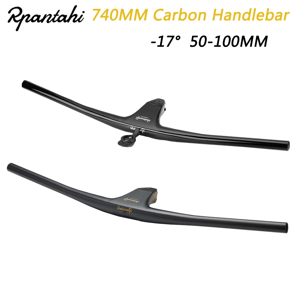 RPANTAHI Bicycle Handlebar Negative 17&deg; 50-100MM For Efficient Integrated Handlebar for MTB (XC Marathon) Road Bicycle XX1