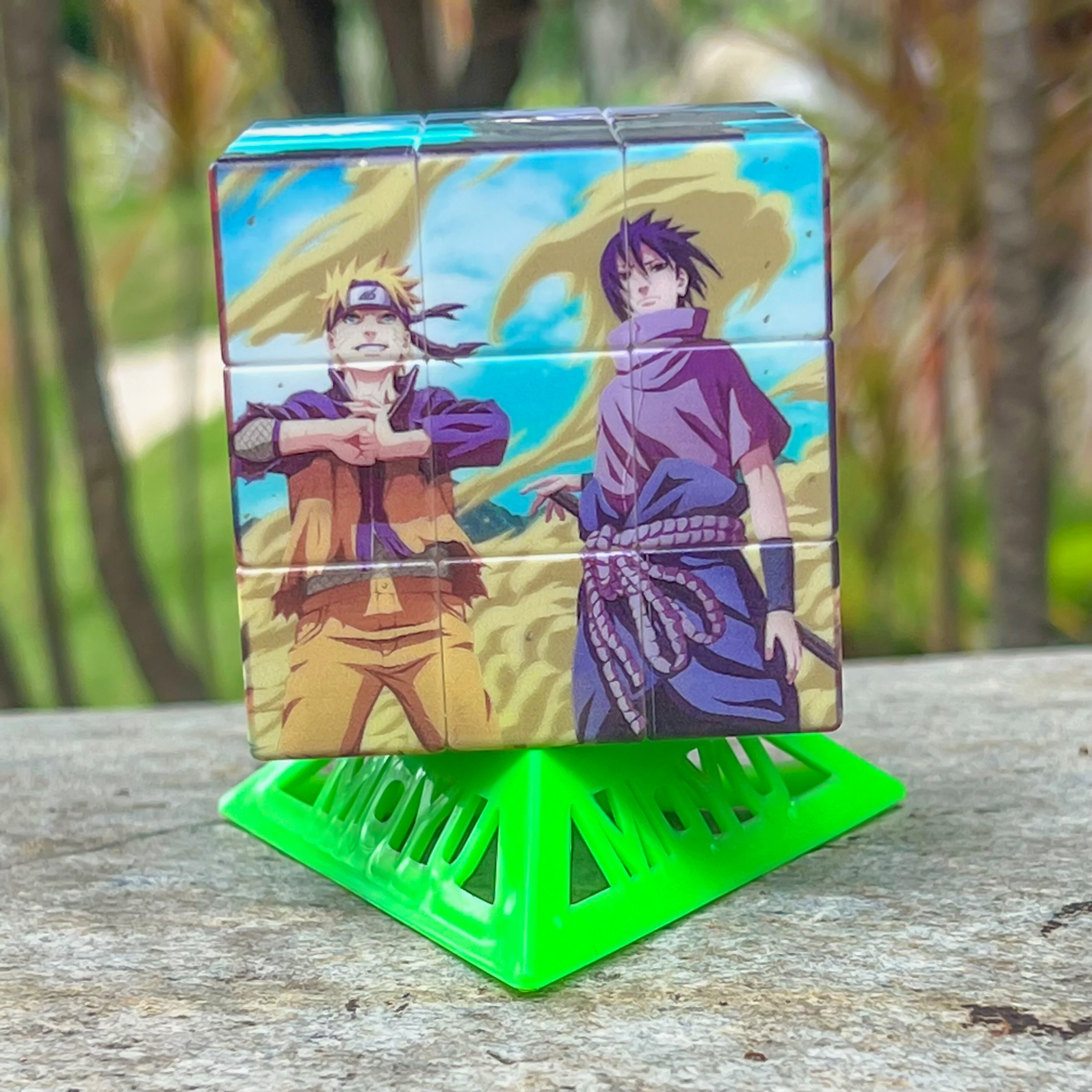 Naruto Anime Magic Cube Stickerless Cube Puzzle Professional Speed Cubes Educational Toys for Students Learning Puzzle Cubes