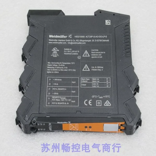 

Новый Weidmuller-изолятор ACT20P-UI-AO-DO-LP-S 1453210000