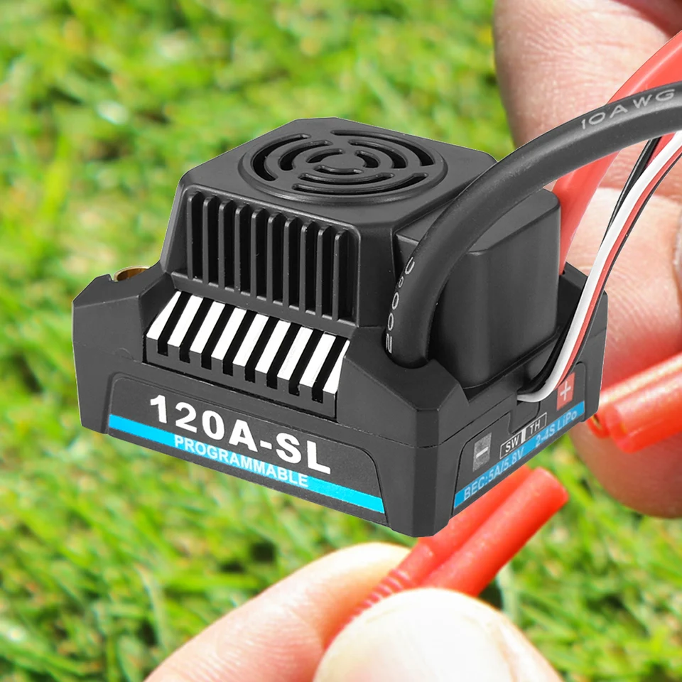 ESC Brushless 150A Étanche – Contrôleur De Vitesse Pour Voiture RC 1/8 – Sortie BEC 5A 5.8V – Programmable