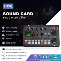 Podcast Microphone Suit with Sound Card Audio Mixer Noise Cancelling DJ Mixer Voice Changer Type C Studio Condenser Microphones 3
