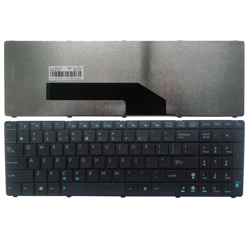 

US laptop keyboard FOR ASUS K60 K61 K62 K61IC K62F K62JR K62F K70 K71 K72 K70 K70AC K70AE K70IJ MP-07G73SU-5283 V111452CS2