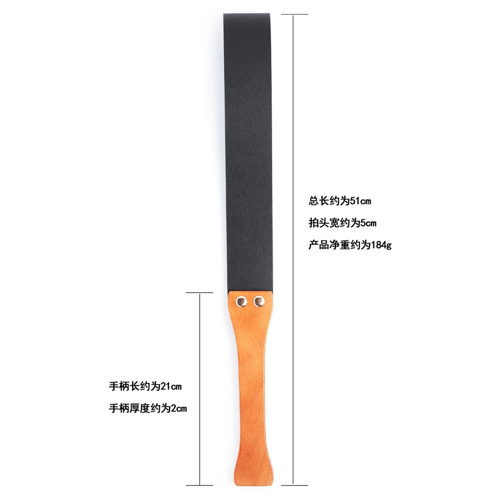 50CM PU Leather Horse Whip,Wooden Handle Riding Crop Party Flogger Horse Riding COW LEATHER Whip 2
