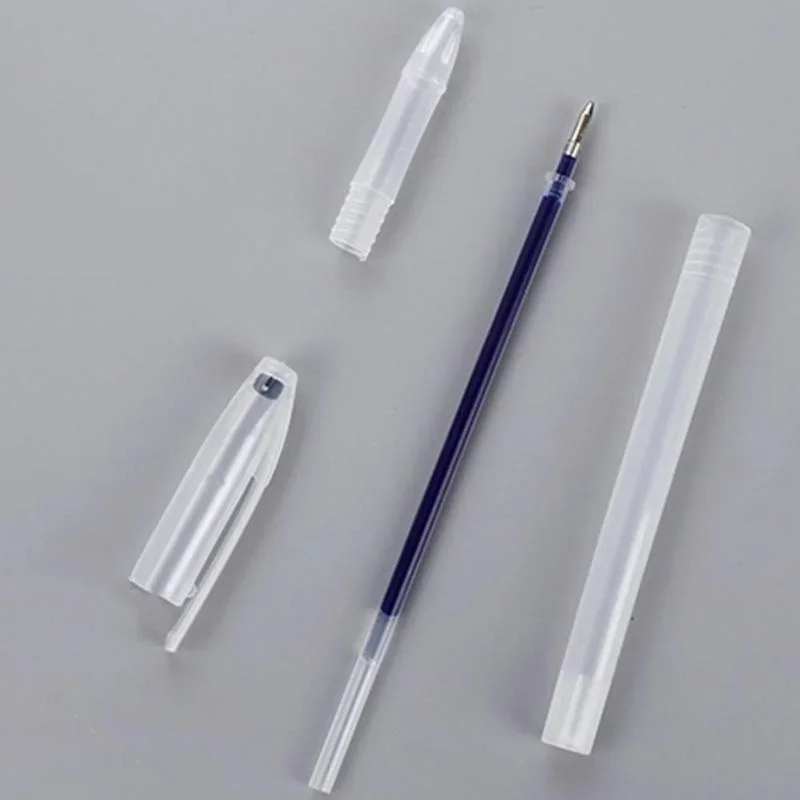 10pcs Gel Pen Shell Ballpoint Transparent Cover Clear Pen Stationary Office School Supplies Writing Tools Education Supplies