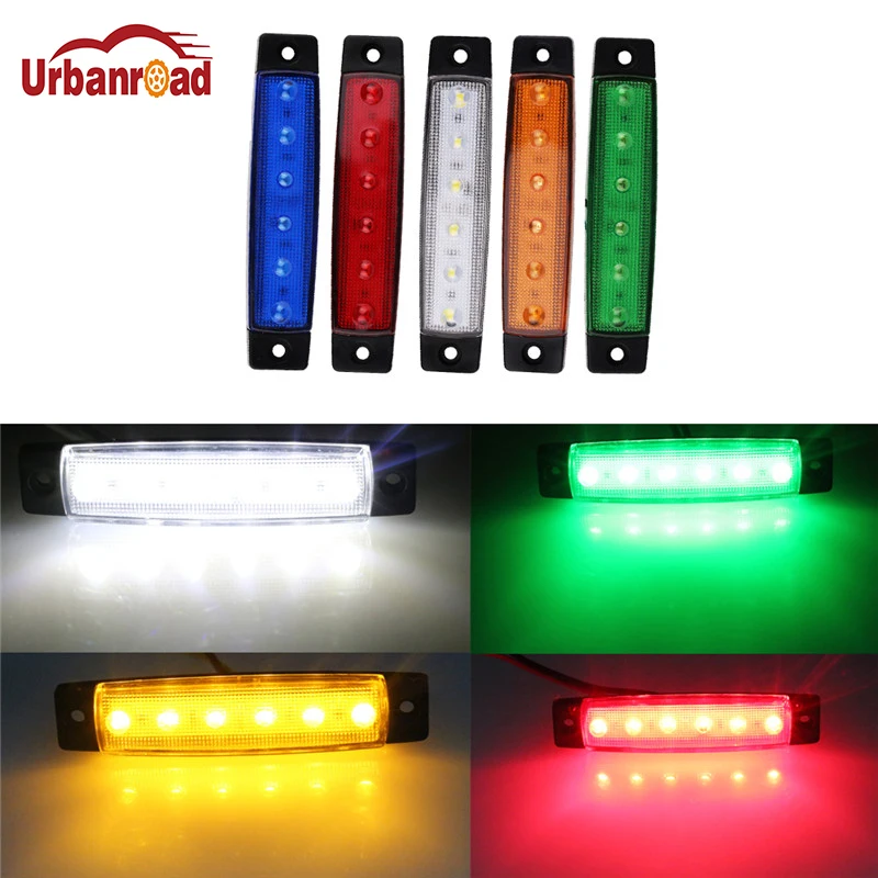 Camión De Remolque De Neón Ovalado X2 12V 24V Con 20 Luces LED De Posición Laterales ámbar Naranja Compra Barata En