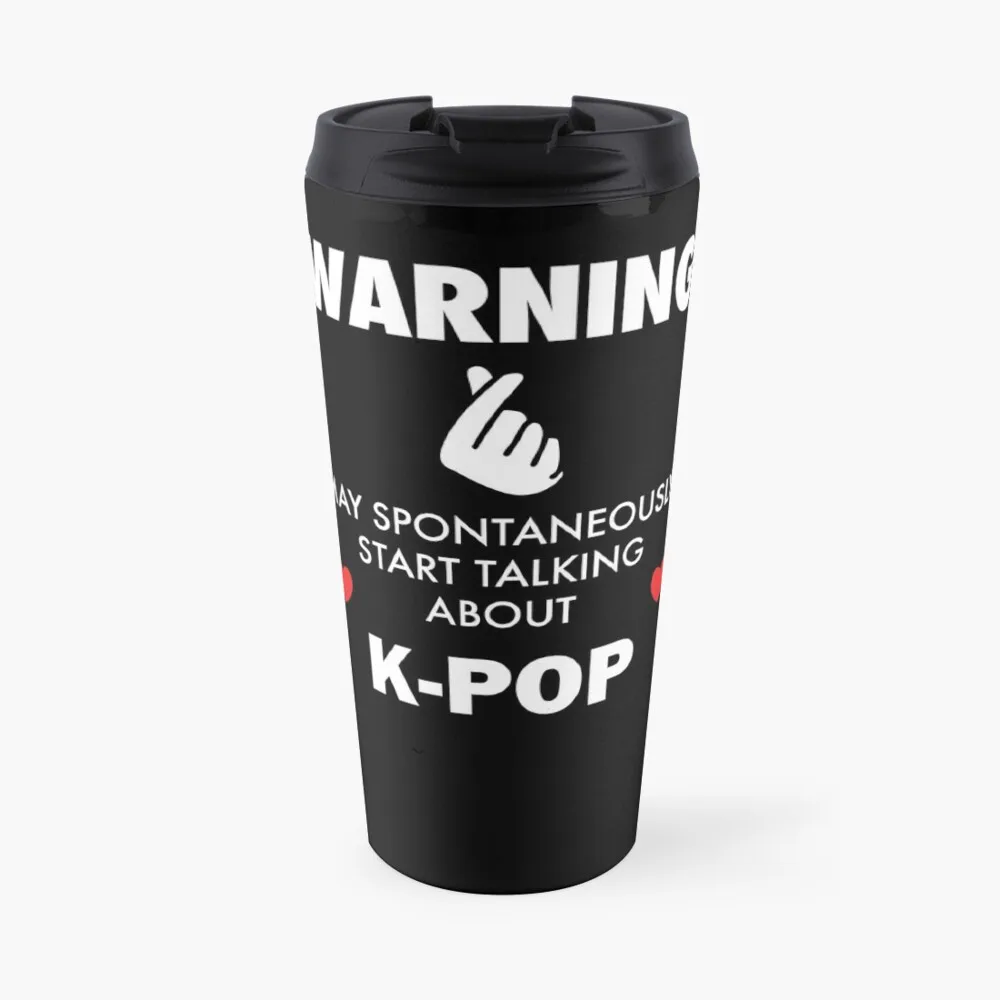 

Warning May Spontaneously Start Talking About K-Pop Travel Coffee Mug Breakfast Cups Cups And Mugs Paper Cups For Coffee