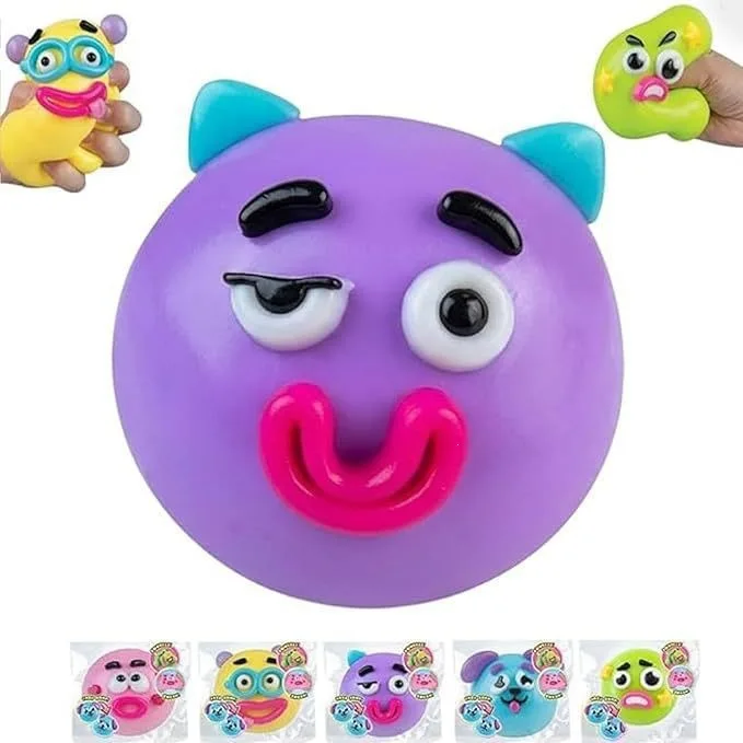 Smushers Squishy Funny Curiosities Dog Face Swap Squishy Toy, Soft Moldable Cute Slow Rise Squeeze Toy, Relaxing Sensory Gift 3