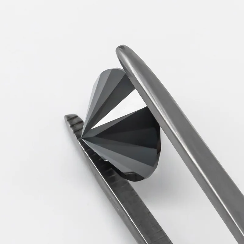 Black Moissanite 0.7-20mm 1CT Small Size Loose Lab Grown Diamond DIY Jewelry Making Materials