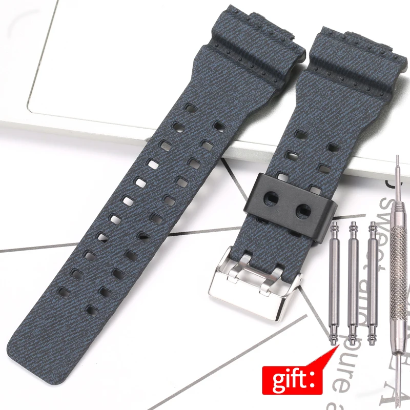 Bracelets Noirs De 16mm Pour Casio G-shock GA-150/200/201/300/310/GLX GA200, Bracelet De Montre En TPU étanche, Accessoires