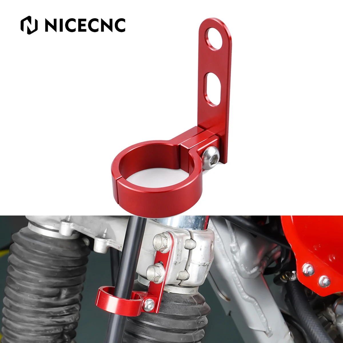 Nicecnc Front Brake Hose Guide Clamp For Honda Xr650l Xr 650l 19932023