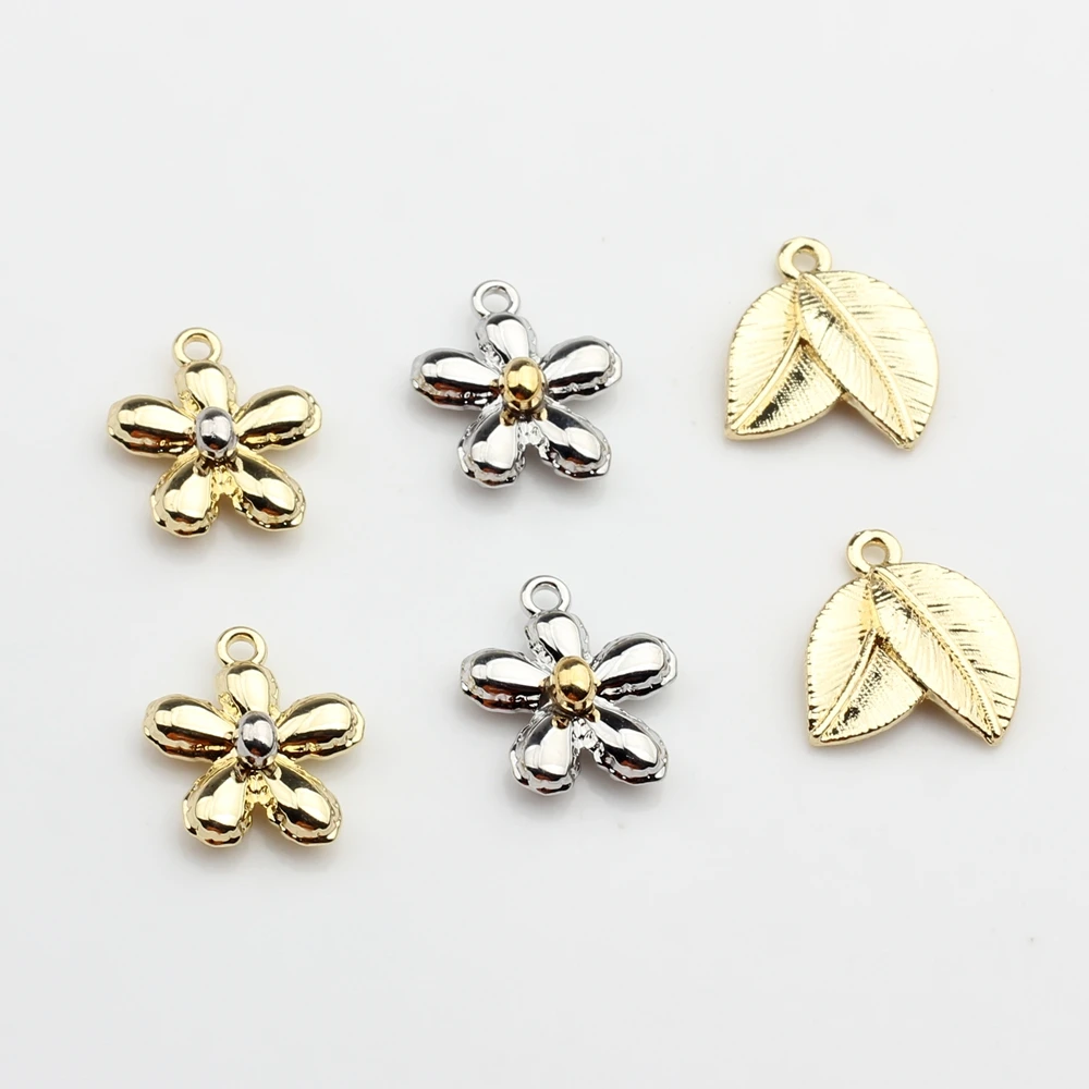 Amazon Charms For Earring Making Zinc Alloy Mini Flowers Leaves