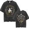Astarion Girl Dinner Graphic T Shirt Baldurs Gate 3 Fan Gamer Washed T Shirts Women Men's Vintage Gothic Cool T-shirt Streetwear 5