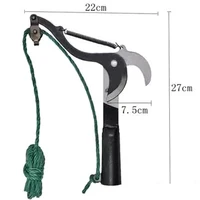 1PC High-Altitude Extension Lopper Branch Scissors Extendable Fruit Tree Pruning Saw Cutter Garden Trimmer Tool With Rope 2